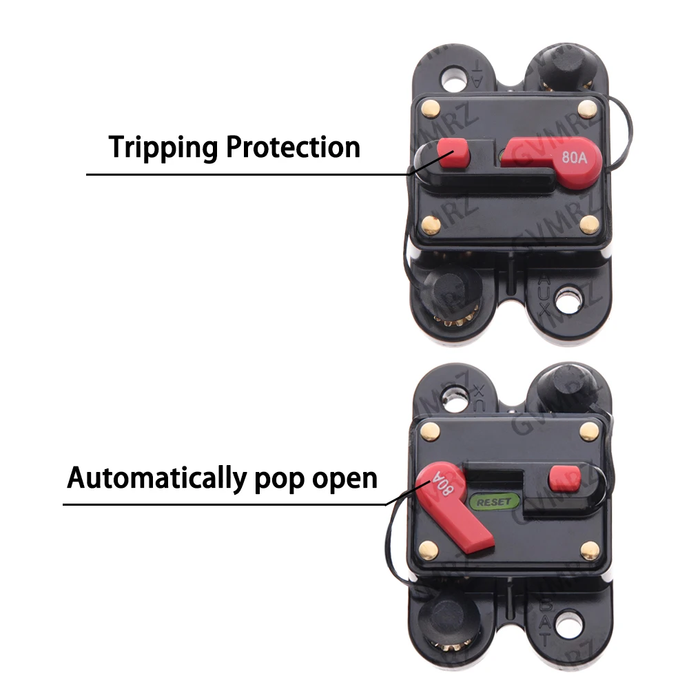 30A- 300A Circuit Breaker Fuse Reset 30A 40A 50A 60A 70A 80A 100A 120A AMP Waterproof Boat Car Circuit Breaker