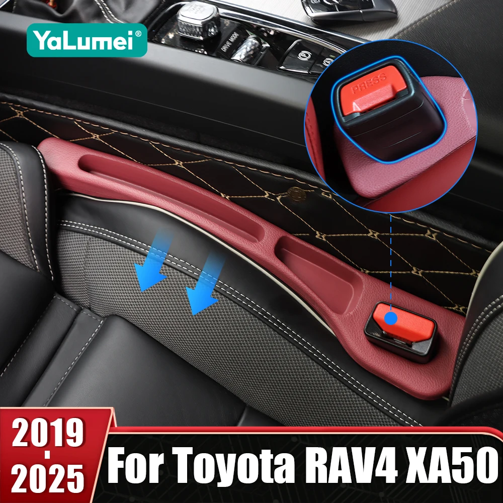 

2Pcs Car Seat Gap Filler Plug Filler Strip With Slot Leak-Proof Storage Strip For Toyota RAV4 XA50 2019 2020 2021 2022 2023 2024