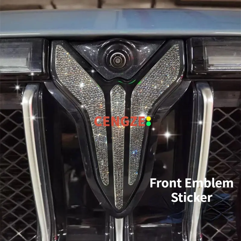 VOYAH FREE Emblem Modification Crystal Diamond Type Front/Steering Wheel/Wheel Center Logo Sticker