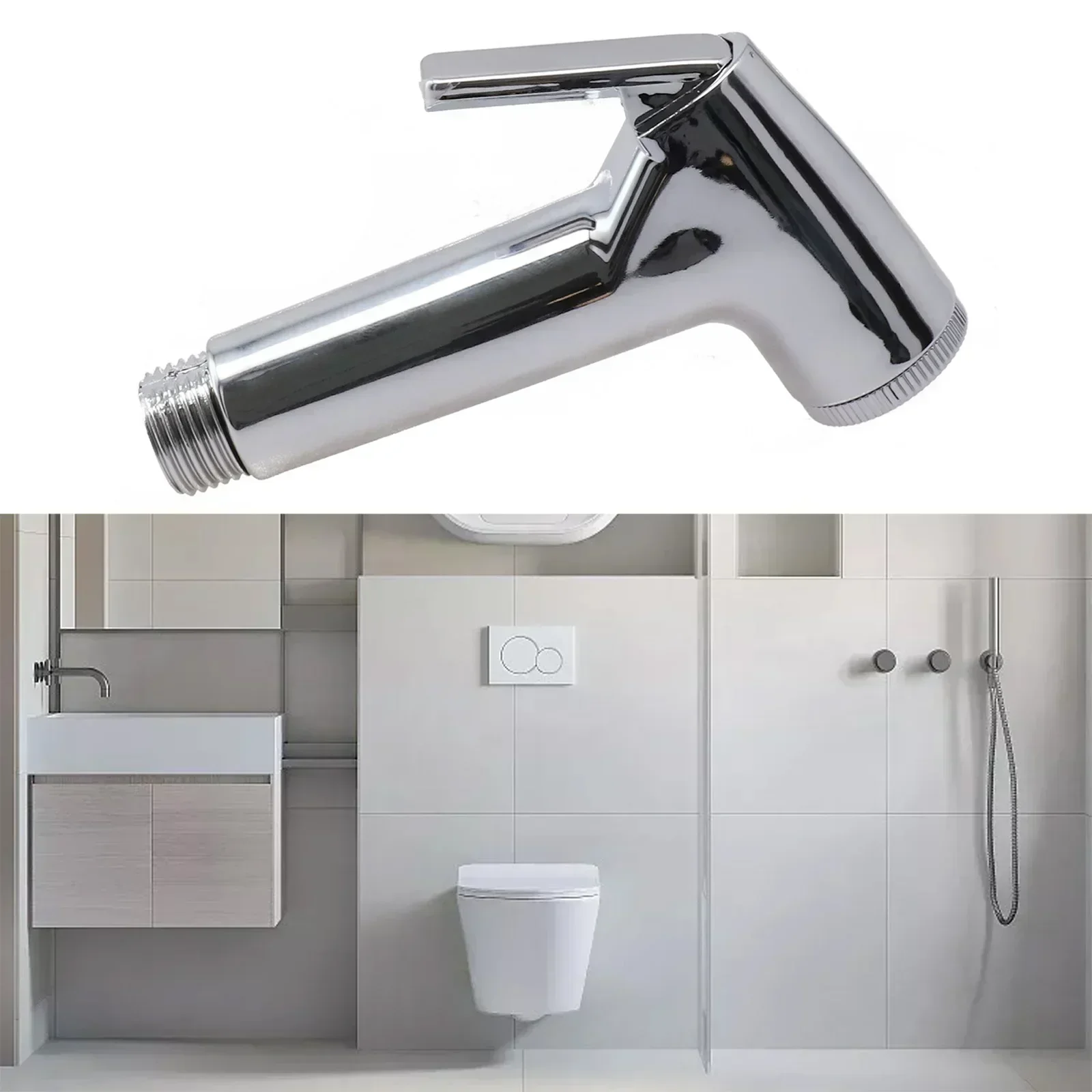 Toilet Washers Bidet Spray Shower Nozzle Parts Washing Head ABS Flushing Tool G1/2 In Handheld For Most Shower Hose