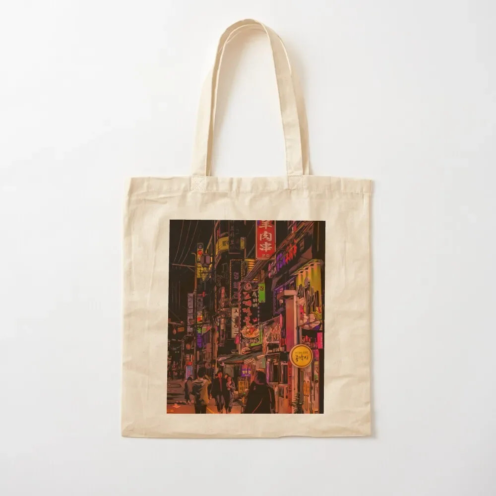 Itaewon - Seoul by night Tote Bag shopper bag woman Eco bag Candy bags