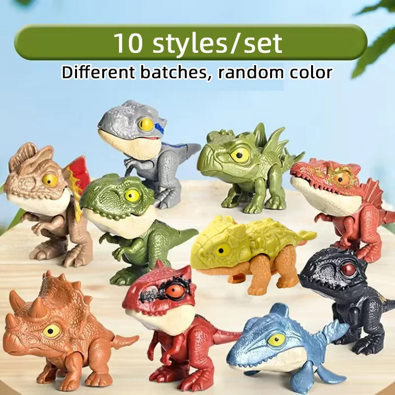 BINQILIN 10 Pièces Jouets De Doigt Dinosaure Slingshot - Dinosaures Volants Extensibles Et Extensibles Pour Enfants (Style Aléatoire)