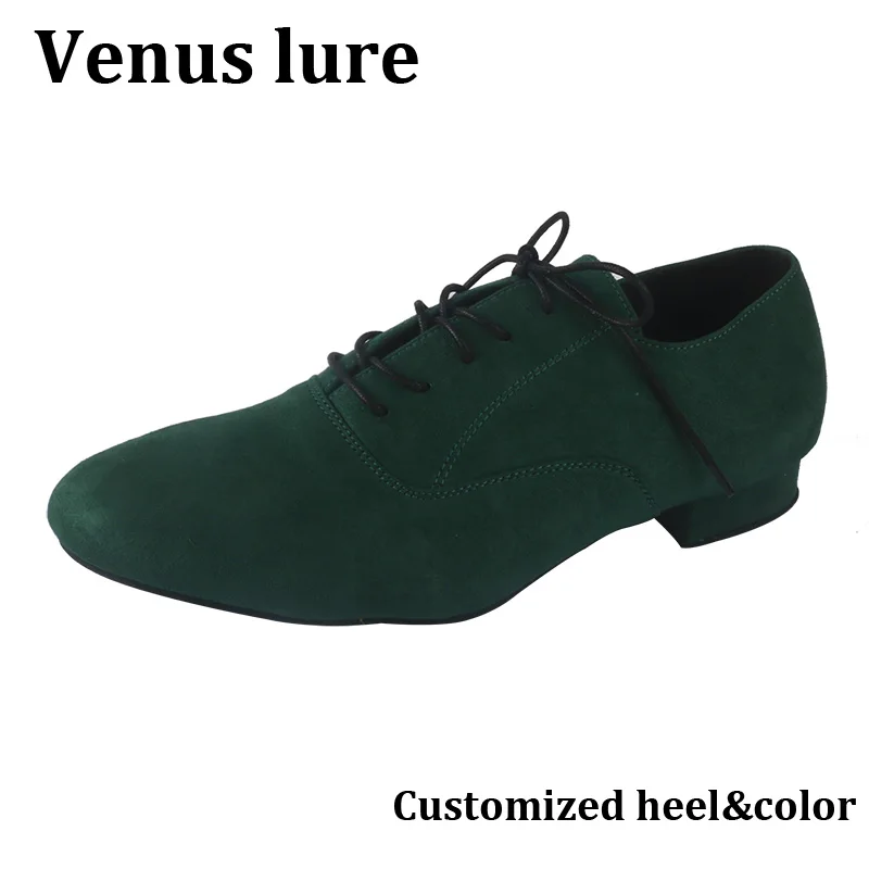 

Мужская танцевальная обувь Venus Lure на каблуке 2,5 см из искусственной замши для бальных танцев, сальсы, румбы, современная танцевальная обувь для латинских вечеринок для мальчиков