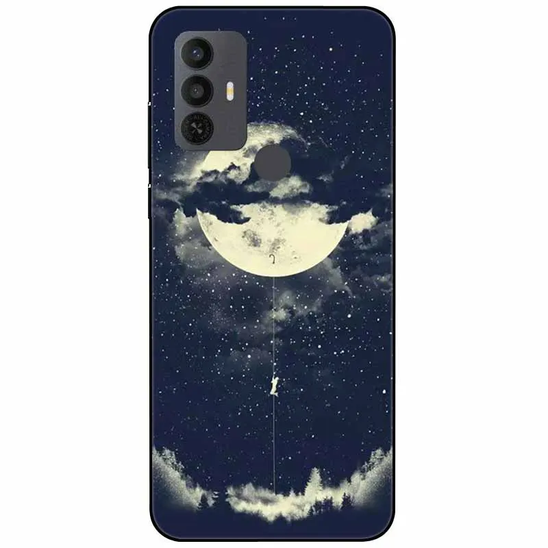 For TCL 30 SE Case 305 6.52\'\' Silicone Soft Fashion TPU Phone Cover for TCL 305 306 30SE Case 6165A Bumper Funda for TCL30SE 405