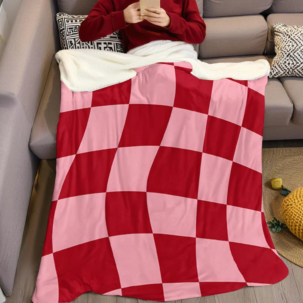 Pastel Concentric Circles Flannel Blanket Soft Cozy Throw Blanket for Bed Sofa Couch Fuzzy Plush Bed Cover