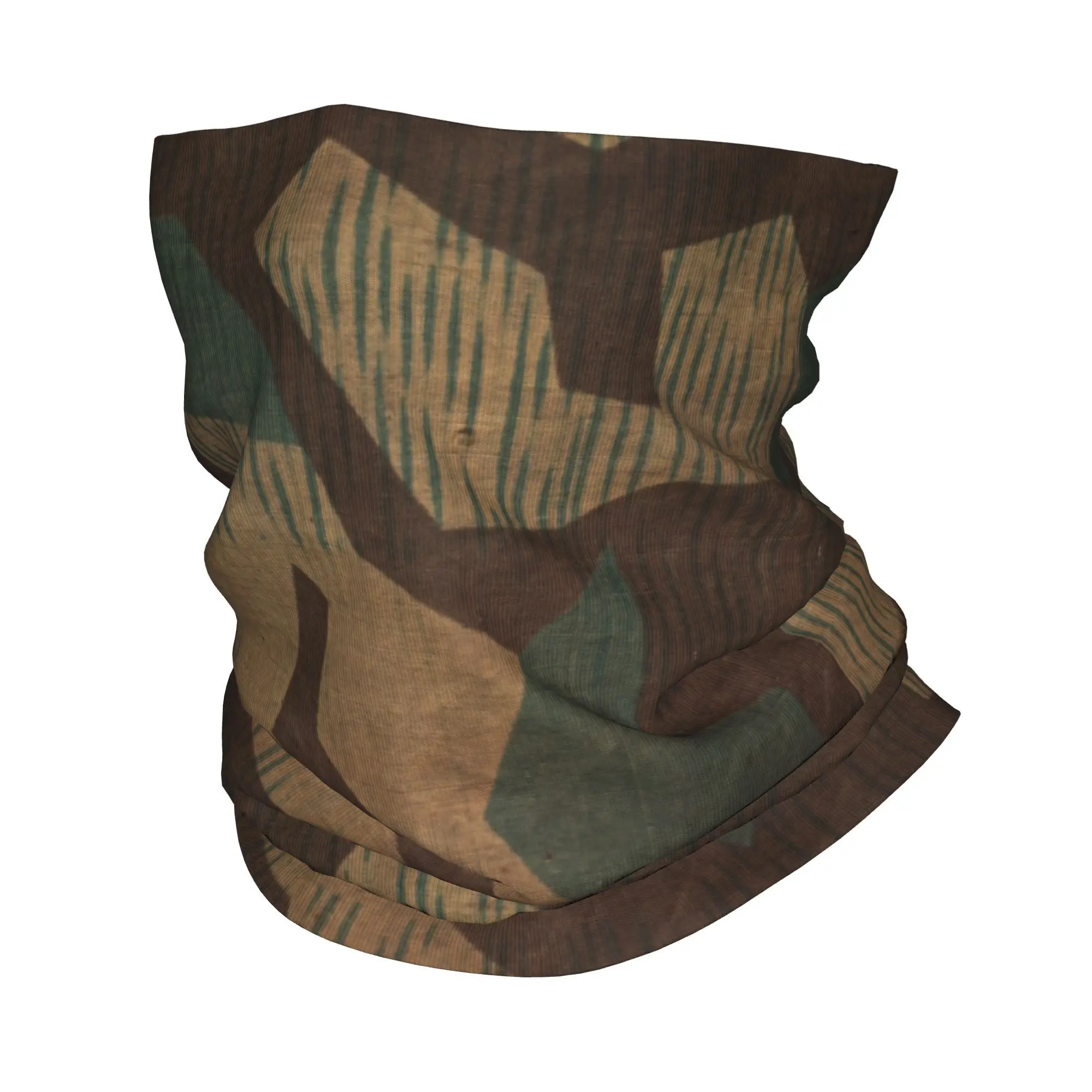 Custom Splintertarn German Camouflage Bandana Winter Neck Warmer Wrap Face Scarf for Ski Military Army Tactical Camo Headband