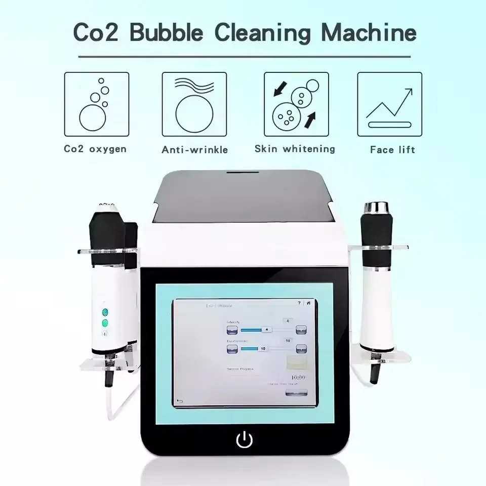 Facial CO2 Oxygen Bubble Machine Oxygen Jet Spa Capsule Serum Gel Facial Massage Exfoliate Rejuvenation Beauty Device