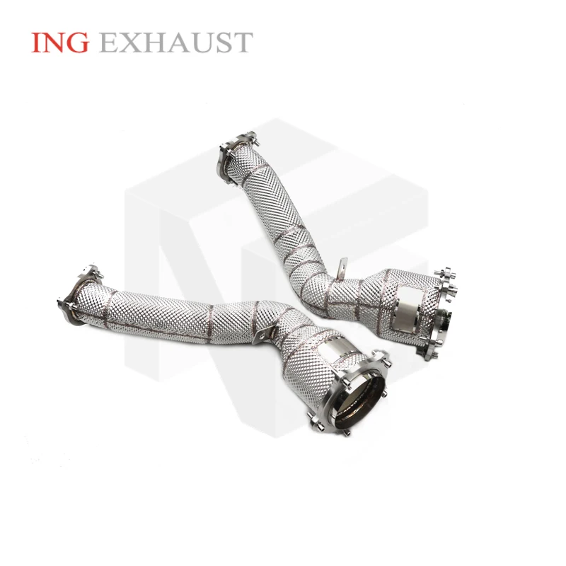 

ING Performance exhaust Catalytic Downpipe for Porsche Cayenne s 958.1 4.8L 11up Engine Header Large Displacement Race System