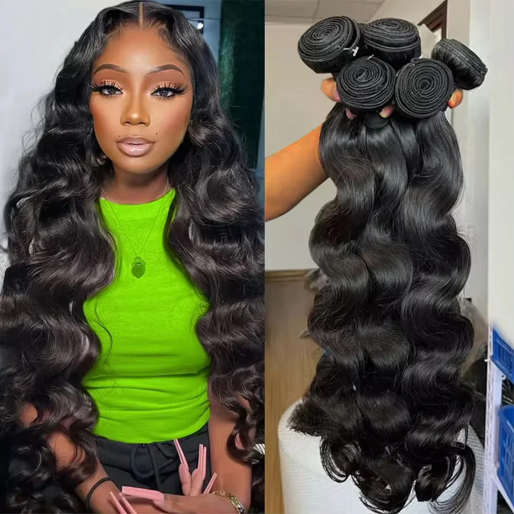 30 Inch Body Wave Bundles Human Hair Extensions Brazilian 100% Human Hair 3 4 5 Bundles Natural Hair Bundles raw hair bundles