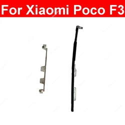 Side Button Buckle Bolt Bracket For Xiaomi Poco F3 M2012K11AG Power Volume Key Switch Bracket Snap Gasket Replacement Parts