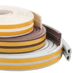 1 Roll, Indoor Weather Stripping, Self Adhesive Foam Window Seal Strip For Doors And Windows Weatherstrip Gap Blocker