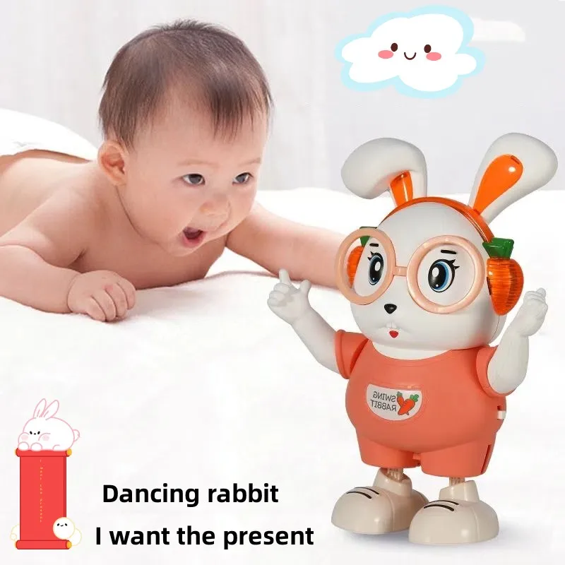 

Electric Singing Dancing Robot for Children,Rabbit Coax,Luminous Toys for Baby,Birthday Party Gift,0-3 Years Old