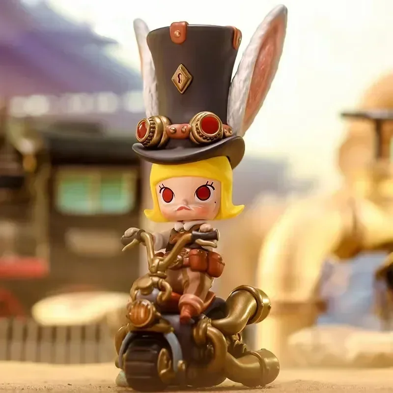 

POP MART Molly Steampunk Animal Locomotive Series Guess Bag Original Anime Figure Doll for Desktop Decoration Anime Collection