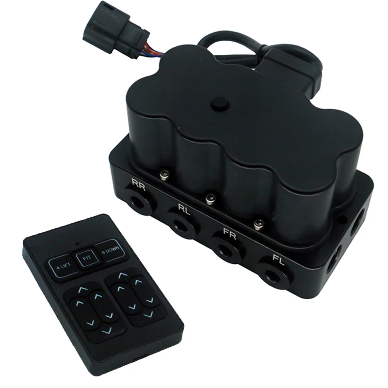 

2024 Auto Parts New Valve Manifold Accuair NPT 1/4 NPT3/8 Air Suspension Vu4 Valve Wireless Remote Controller