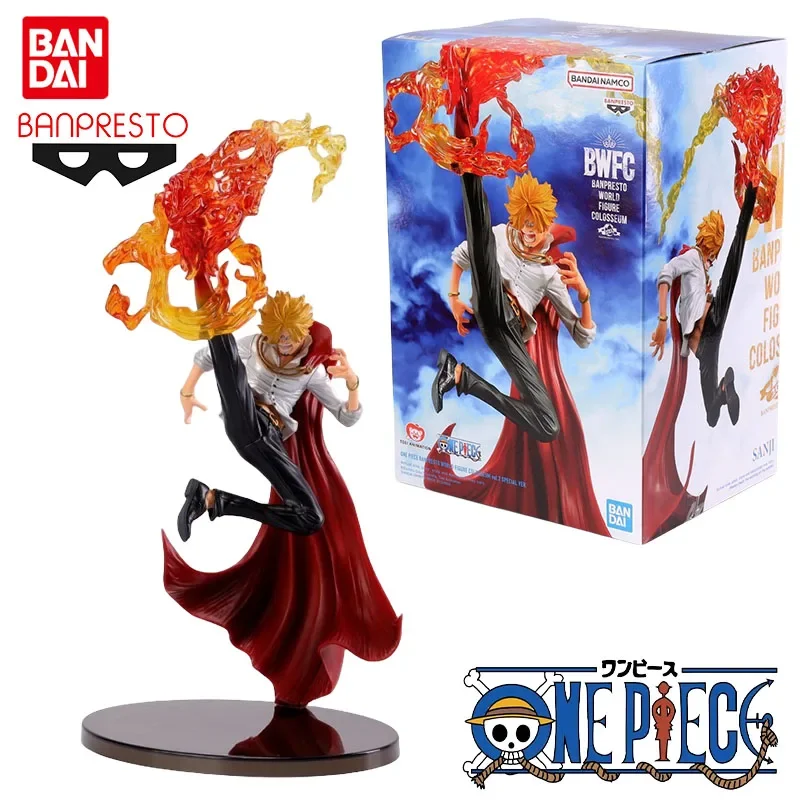 Bandai Genuino Banpresto ONE PIECE Anime Figura ESPECIAL VER. Sanji Juguetes de acción para niños y niñas Regalo de Navidad Modelo coleccionable