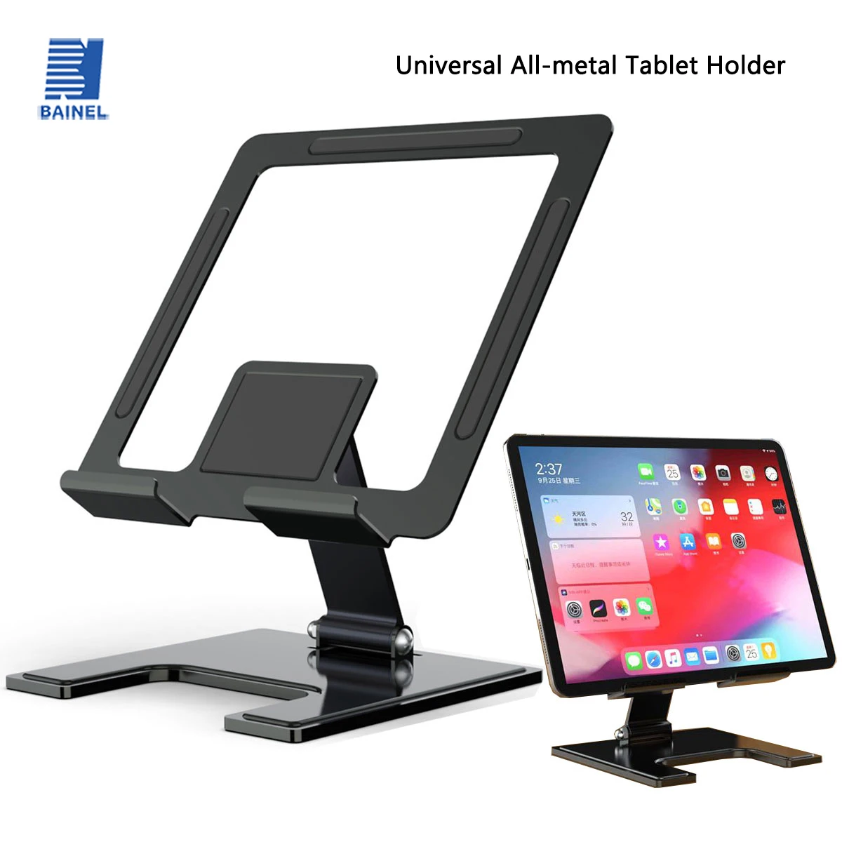 

Universal Full Metal Portable Tablet Stand Adjustable Folding for iPad Xiaomi Desktop Tablet Stand Cooling Stand