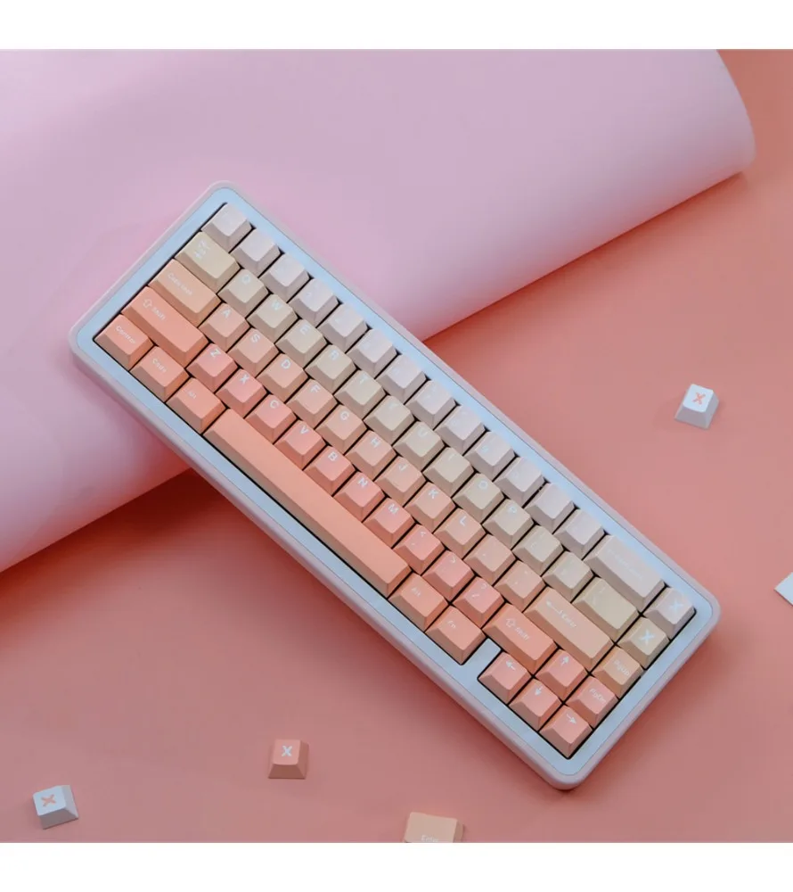 

Keycap Sublimation mechanical keyboard cap wooting blush keycap PBT factory height