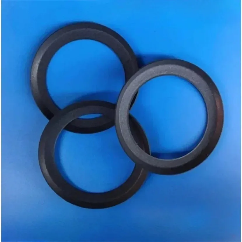 Black Wear-resistant Piston Ring for Oilfree Air Compressor Spare Parts 2PCS
