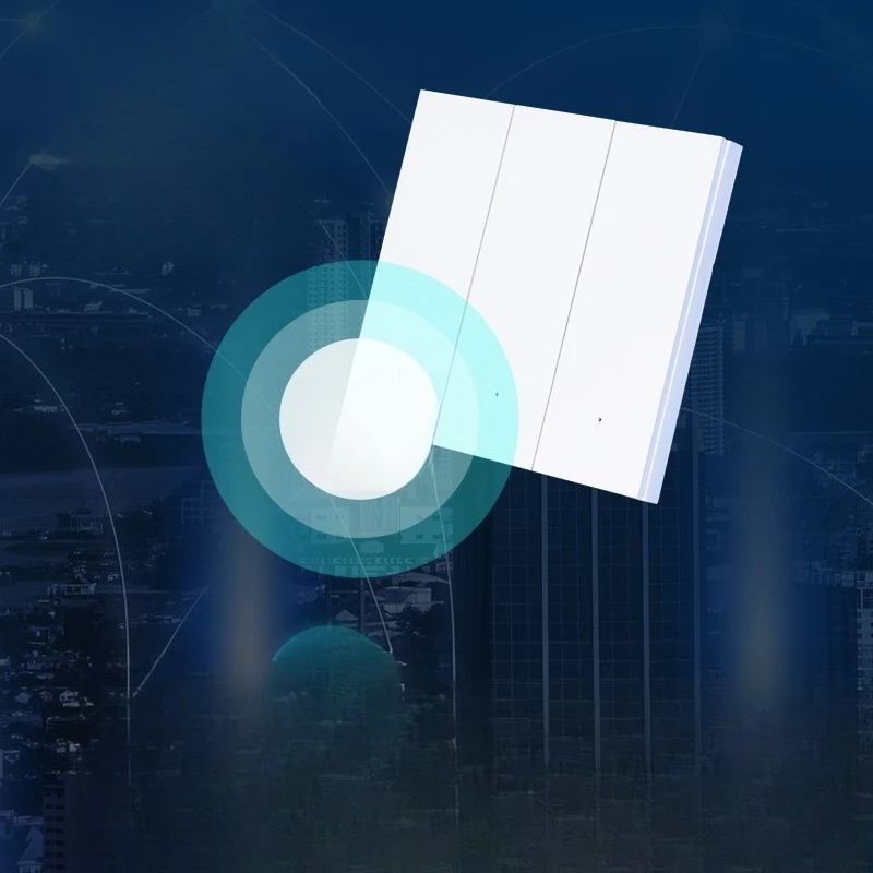 Zero/Firewire single control double three control 86 boxes flame retardant WeChat wireless remote control switch