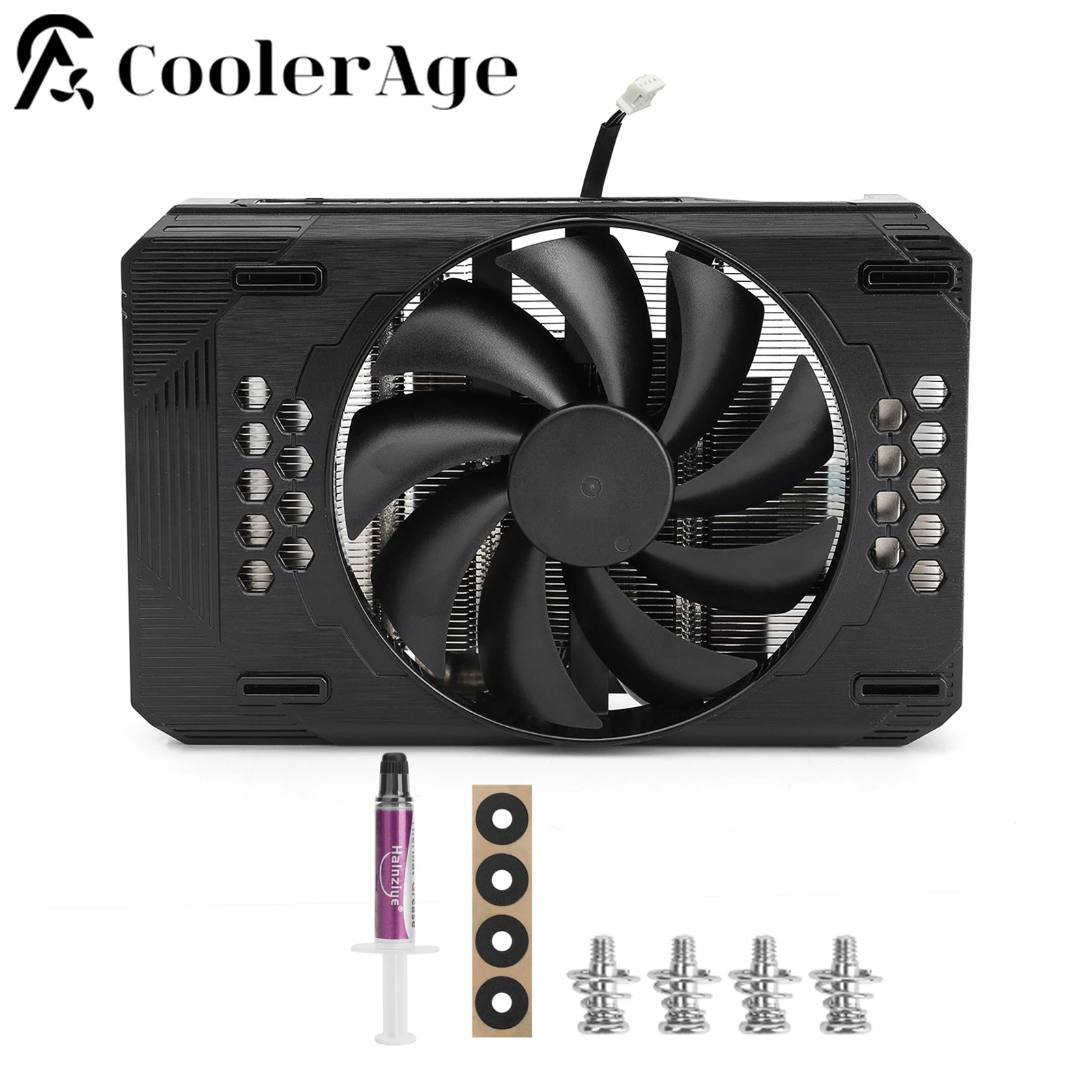 

For Retrofit NVIDIA RTX A4000 Graphics Card Cooler Heat Sink New PNY RTX 3060 GPU HeatSink With Fan Replacement