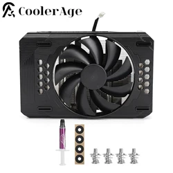 For Retrofit NVIDIA RTX A4000 Graphics Card Cooler Heat Sink New PNY RTX 3060 GPU HeatSink With Fan Replacement