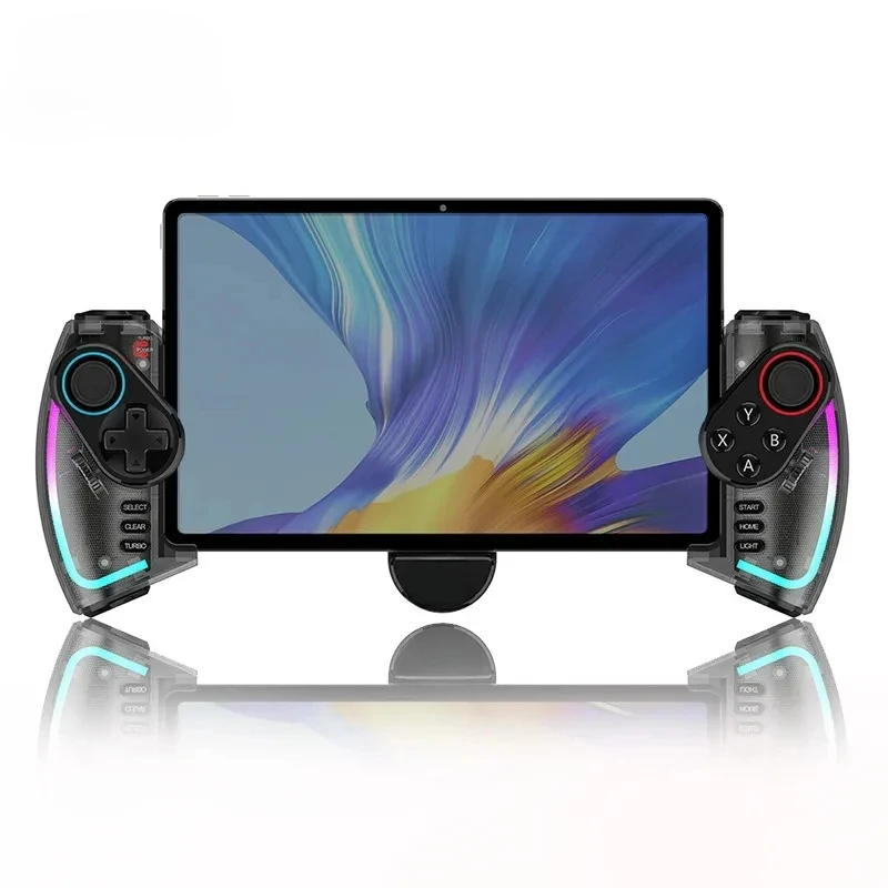 PG-9777S Bluetooth Gamepad For Nintendo Switch Android iOS iPad PC With RGB Light Linear Vibration Stretchable Controller