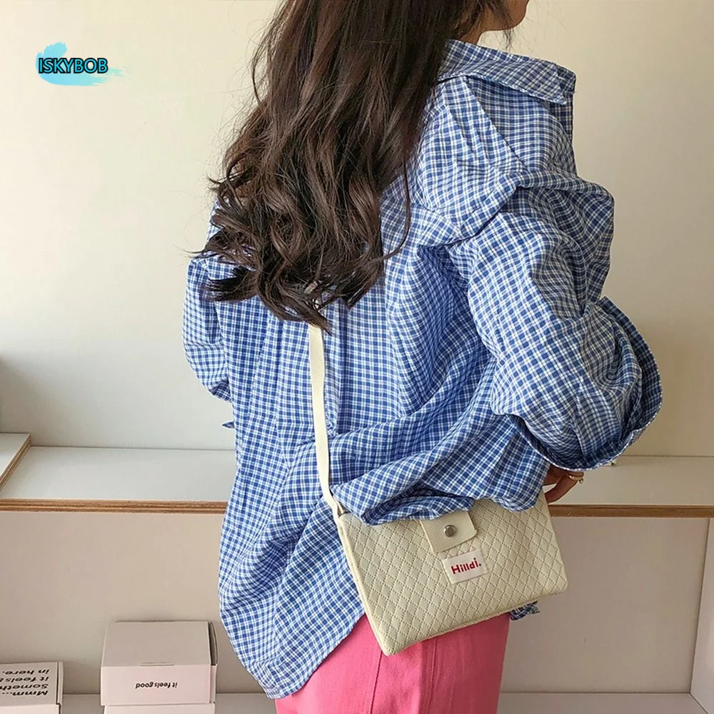 

Korean Summer Hand Knitted Bag Handmade Mini Knit Shoulder Bag Casual Multicolor Beach Bag Ladies/Girls