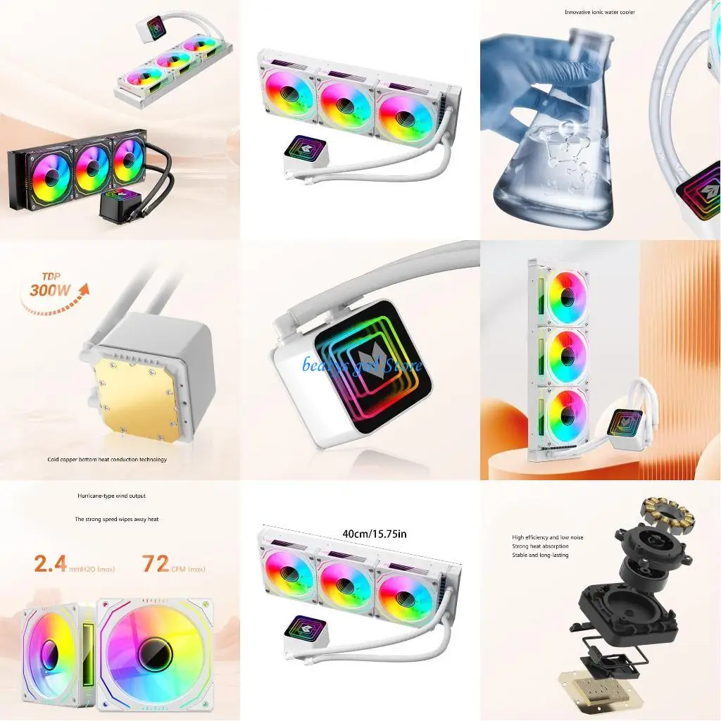 

C7AB For Glacier 360mm ARGB CPU Integrated Liquid Coolers 360mm Water Cooling Radiator