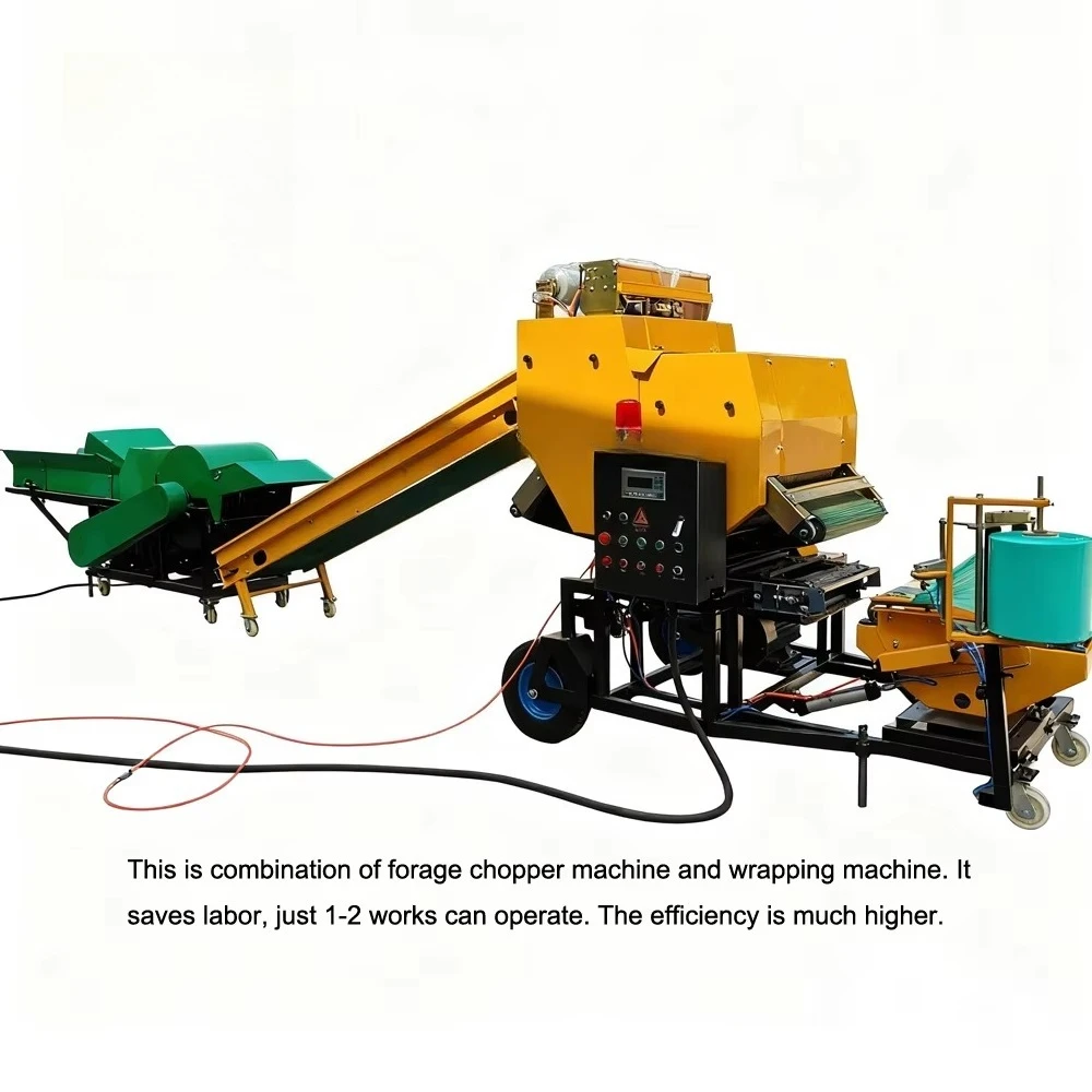 Automatic Hay and Rice Straw Baling Press Machine Wheat Rice Straw Baler Silage Bagger Baling Machine for Sale Wheat Straw
