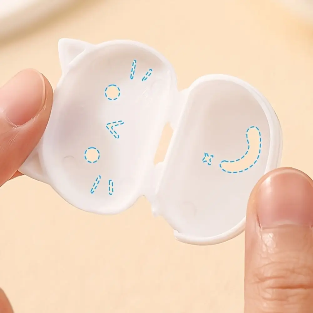 4Pcs Plastic Cat Toothbrush Protective Covers Portable Cat Shape Toothbrush Head Covers Germproof Dustproof Head
