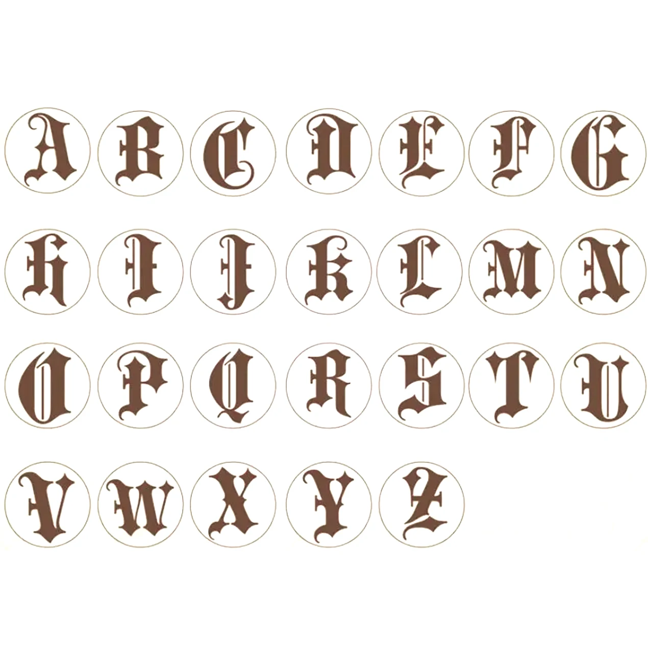 

Wax Stamp Copper head Curlicue 26 Letters DIY Scrapbooking Vintage wax sealing stamp wedding/party invitation/envelop gift seal5