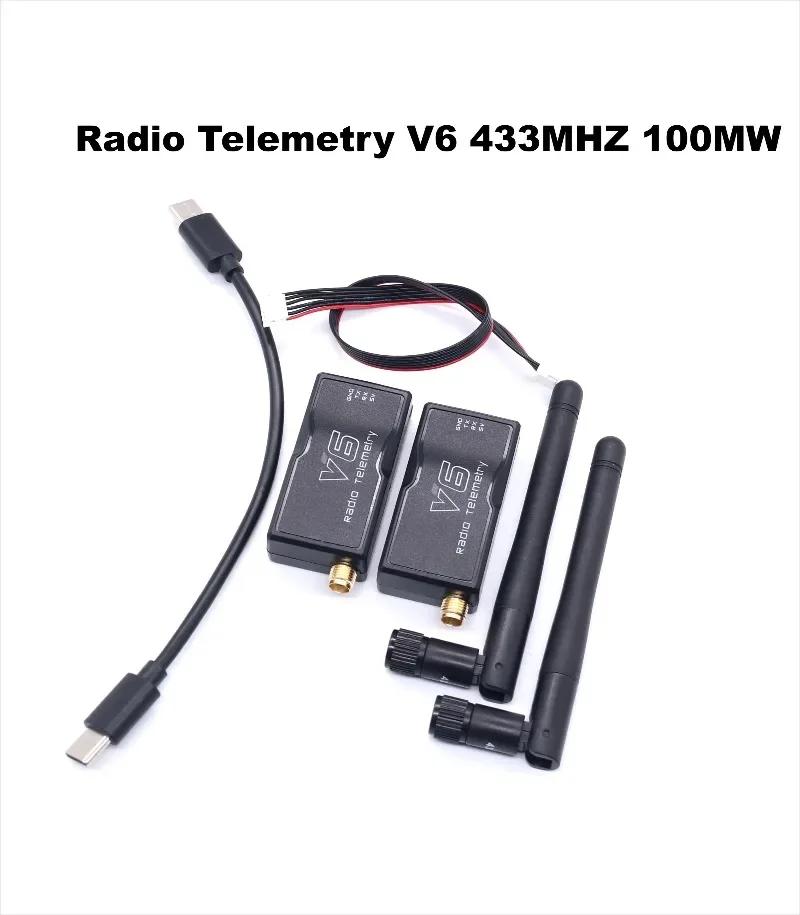 Moduł telemetryczny B-CUBE 3DR Radio Telemetry V6 433MHz 915MHz 100mW/500mW/1000mW do transmisji danych powietrznych i gruntowych z kablami OTG do 6C PRO RC
