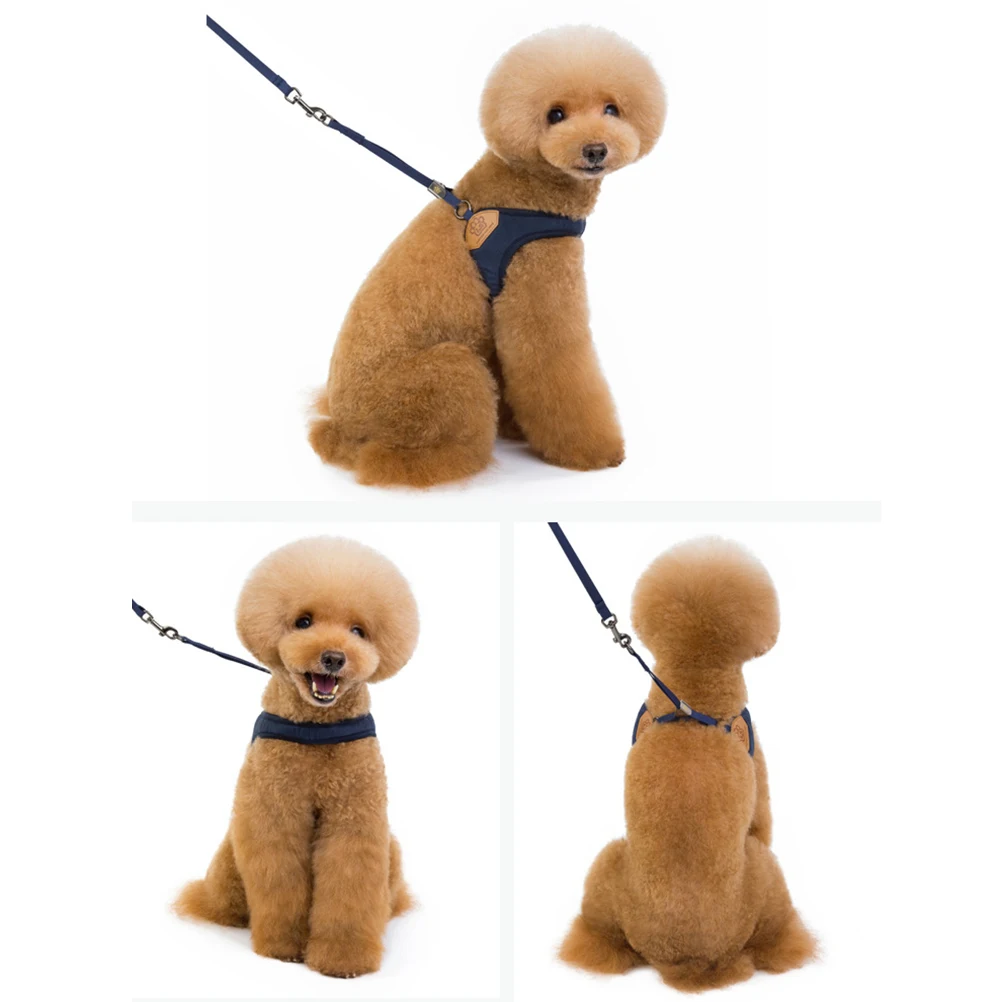 

Premium Dog Strap Dog Harness Comfortable Pet Chest Pulling Rope Lightweight Gear For Puppy Walking Blue Size L