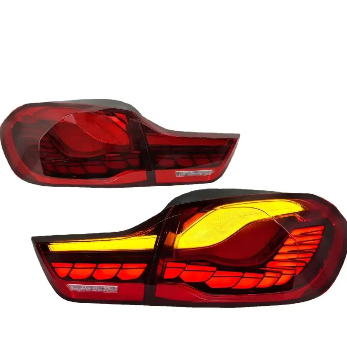 LED Taillights GTS Style Dragon Scale Sequential Truning Signal Tail Lamp 2014-2024 4series M4 For BMW F32 F82