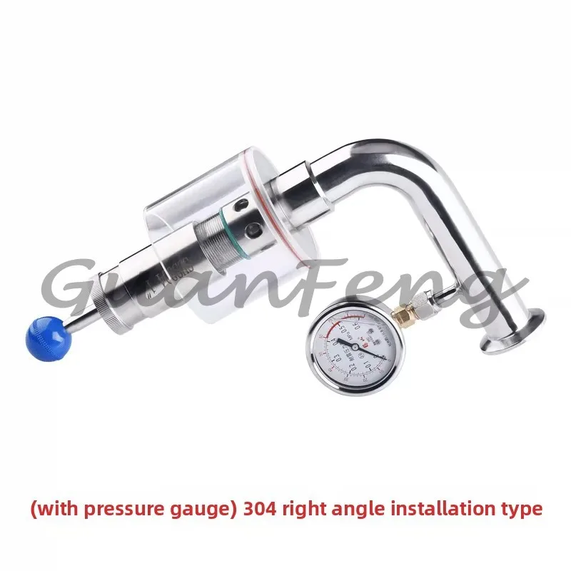 304 Stainless Steel Beer Fermentation Tank Exhaust Valve, Pressure Gauge and Pressure Relief Valve