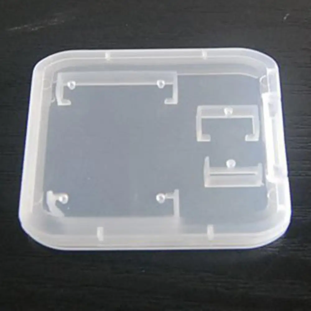 Storage Box 5 Pcs Clear Plastic Memory Card Case SD TF Card Protection Holder