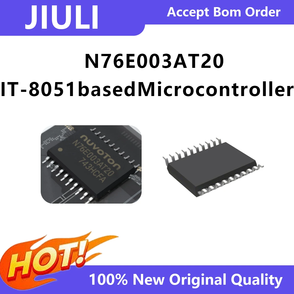 N76E003AT20(MCU) - Nuvoton 1T 8051-based Microcontroller