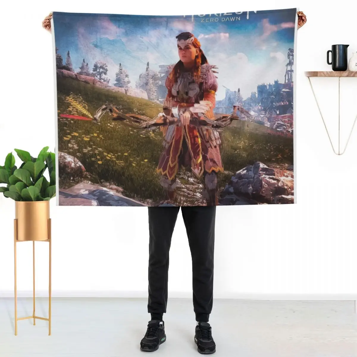 

Horizon Zero Dawn Throw Blanket Easy Care Comfortable Blanket for Couch