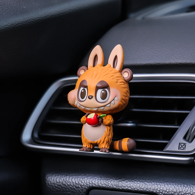 The Monsters Labubu Super Kawaii Labubu Animal Car Aromatherapy Car Air Conditioning Outlet Perfume Fragrance Lovely Cute Gifts