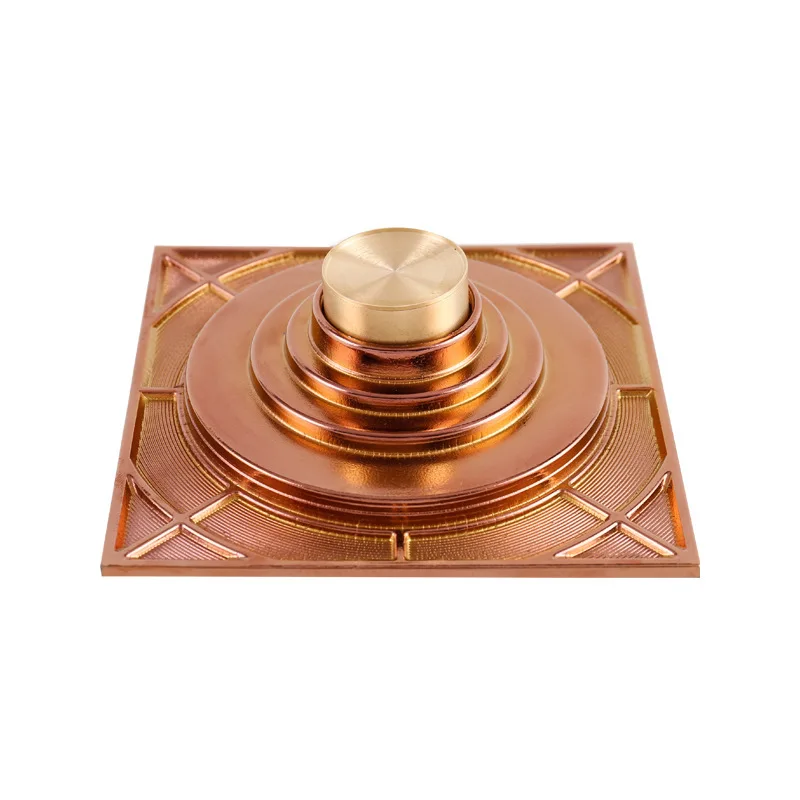 15x15cm Square Floor Drain Brass Antique/Brushed /Gold/Rose Gold/Black/Bronze/Red Bronze Bathroom Shower Room Floor Waste Drain