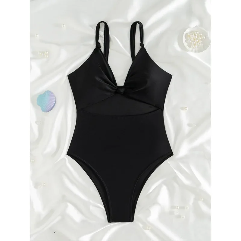 

Сексуальный женский цельный купальник, женский купальник, 2025, черный монокини, купальный костюм, пляжная одежда, купальный костюм, бикини для плавания