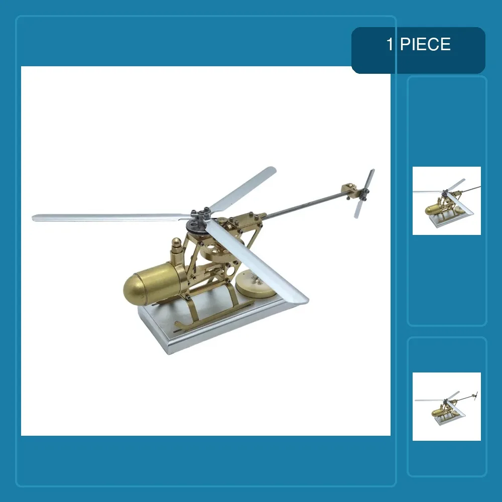 Mini Steam Helicopter Steam Engine Model Kit Diy Physics Experiment Teaching Toy Collection Gifts - S01