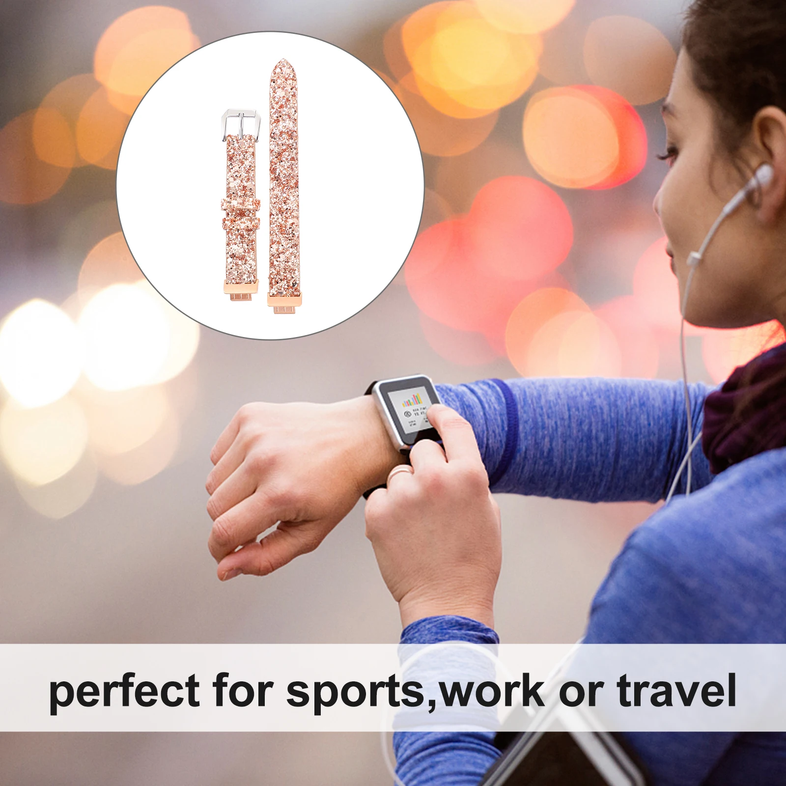 

Flash Sequin Wristband Man Watch Sequined Strap Ladies Watches for Women Skin-friendly