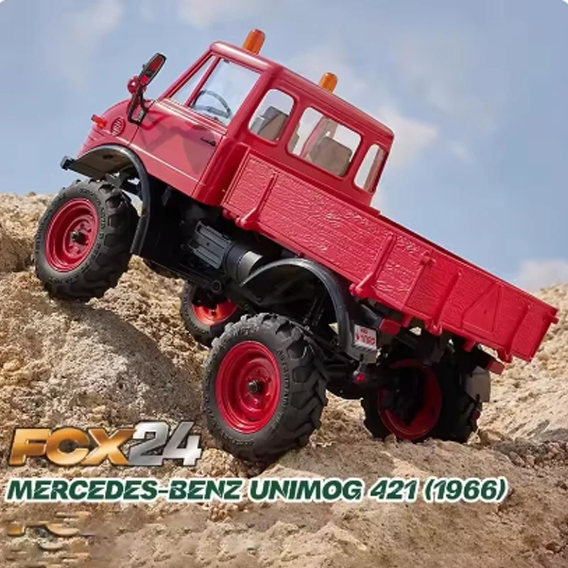Nieuwe Fms 1:24 Fcx24 Unimog Serie Universele Motor Gerat Vierwielaandrijving Rc Klimmen Auto Afstandsbediening Elektrische Simulatie Model