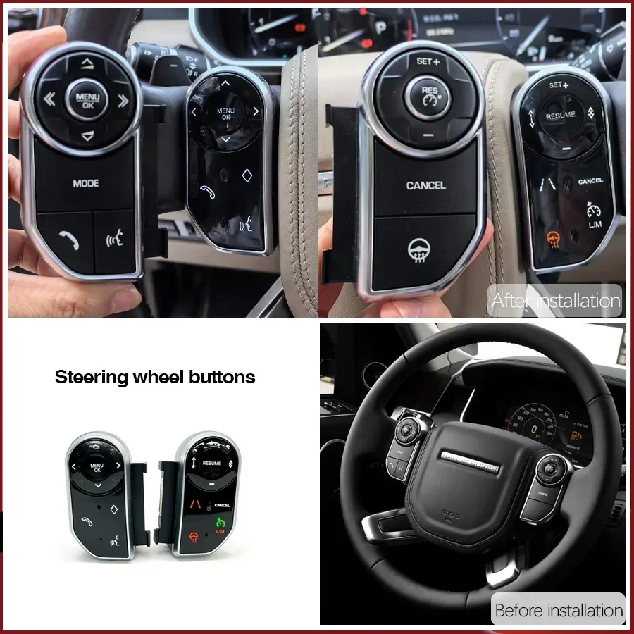 For Range Rover Sport L494 / Vogue L405/LR5 Steering Wheel Touch Button Original Car Style Touch Button Multimedia Player