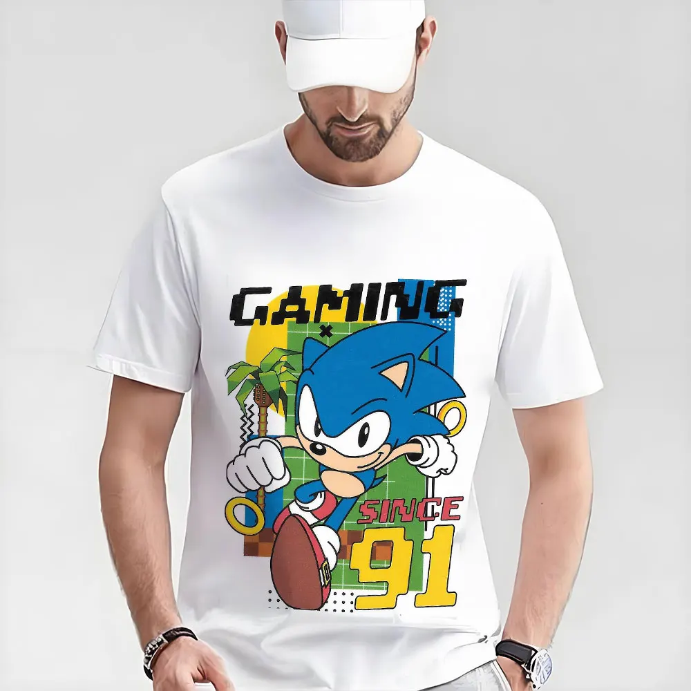 

gameing 91 Shadow the Hedgehog Sonic Gift t shirt for Anime lover Cartoon Graphic Tee Y2K clothes All size Tops S-6XL