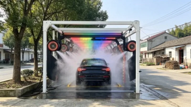 Touchless Car Wash Machine With Air Drying Electric High Pressure Scratch Free Vehicle Washing Equipment