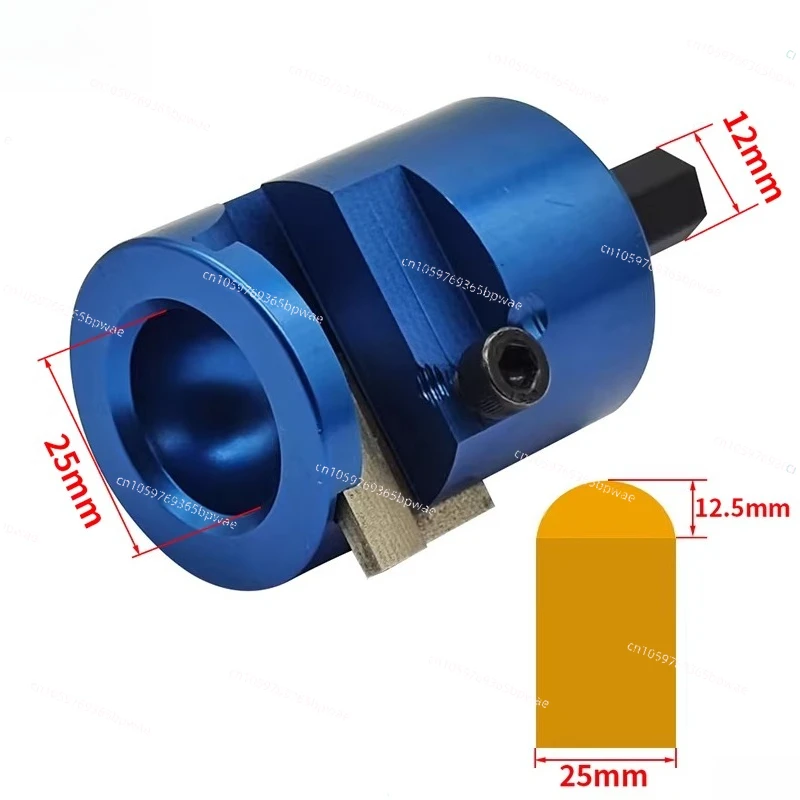 Woodworking Variable Diameter Inverted   Aluminum Alloy  Body Lithium Battery Hand Electric Drill Milling Head Round Tenon Knife