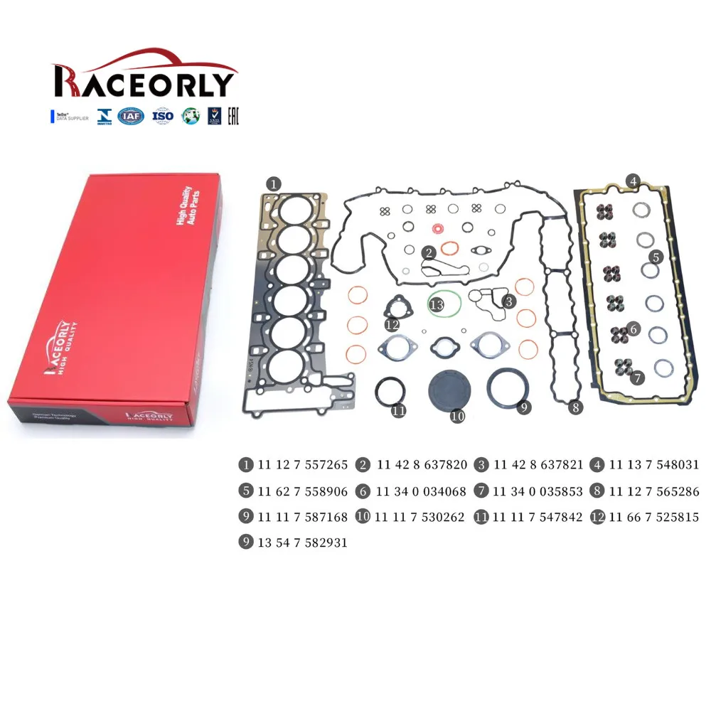 

RACEORLY Engine Head Gasket Kit For BMW 335i 135i E60 E90 E92 E89 E71 3.0L N54