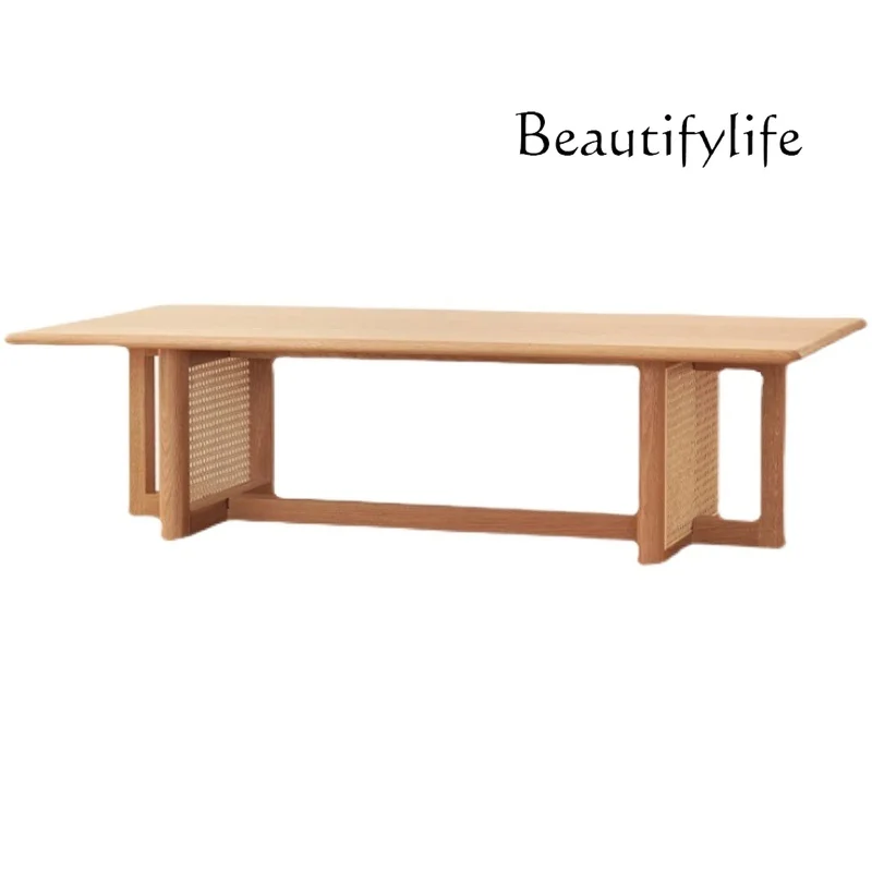 

coffee table simple living room small apartment Nordic modern solid wood Chinese tea table low table Japanese simple